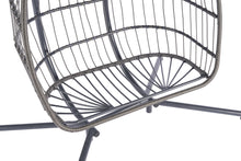 Load image into Gallery viewer, 2 Person Outdoor Rattan Hanging Chair Patio Wicker Egg Chair-5
