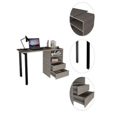 Load image into Gallery viewer, 120 Writing Desk Cusco, Two Drawers, Light Gray Finish-6

