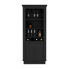 Load image into Gallery viewer, Bar Cabinet Provo, Glass Holder, Black Wengue Finish-4
