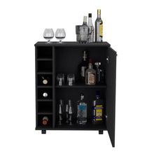 Load image into Gallery viewer, Bar Cart Cisco, Integrated Bottle Storage, Black Wengue Finish-4
