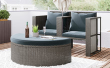 Load image into Gallery viewer, TOPMAX All-Weather PE Wicker Rattan Sofa Set with Side Table for Umbrella-26
