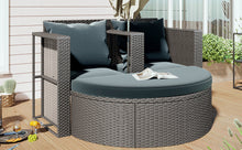 Load image into Gallery viewer, TOPMAX All-Weather PE Wicker Rattan Sofa Set with Side Table for Umbrella-27
