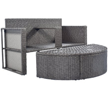 Load image into Gallery viewer, TOPMAX All-Weather PE Wicker Rattan Sofa Set with Side Table for Umbrella-6
