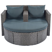 Load image into Gallery viewer, TOPMAX All-Weather PE Wicker Rattan Sofa Set with Side Table for Umbrella-2
