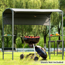 Load image into Gallery viewer, TOPMAX Iron Double Tiered BBQ Grill Gazebo (Gray)-2
