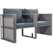 Load image into Gallery viewer, TOPMAX All-Weather PE Wicker Rattan Sofa Set with Side Table for Umbrella-16
