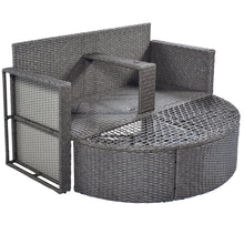 Load image into Gallery viewer, TOPMAX All-Weather PE Wicker Rattan Sofa Set with Side Table for Umbrella-9
