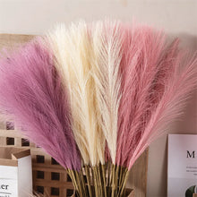 Load image into Gallery viewer, 55CM 5/10/20PCS Fluffy Pampas Grass Boho Decor Flower Fake Plant Reed Simulated Wedding Party Home Decoration Artificial Flowers
