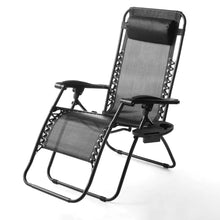 Load image into Gallery viewer, New Outdoor Zero Gravity Chair Lounger 2 Pack - GreyOutdoor Portable Foldable Chair
