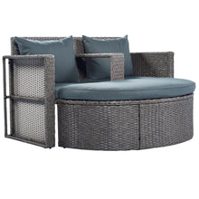 Load image into Gallery viewer, TOPMAX All-Weather PE Wicker Rattan Sofa Set with Side Table for Umbrella-4
