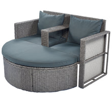 Load image into Gallery viewer, TOPMAX All-Weather PE Wicker Rattan Sofa Set with Side Table for Umbrella-3
