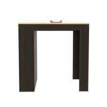 Load image into Gallery viewer, Kitchen Counter Dining Table Toledo, Three Side Shelves, Black Wengue / Pine Finish-5
