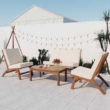 Load image into Gallery viewer, GO 4-Piece V-Shaped Outdoor Sofa Set (Beige)-3

