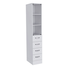 Load image into Gallery viewer, Linen Cabinet Artic, Three Shelves, Single Door, White Finish-5
