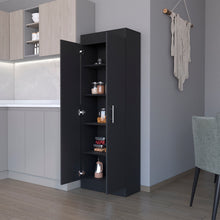 Load image into Gallery viewer, Pantry Cabinet Clinton, Five Interior Shelves, Black Wengue Finish-1

