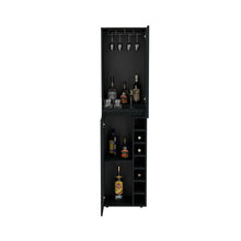 Load image into Gallery viewer, Tall Cabinet Bell, Seven Cubbies, Two-Door Cabinets, Black Wengue Finish-4
