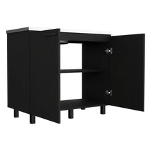 Load image into Gallery viewer, Utility sink cabinet Bussolengo, Two Cabinets, Black Wengue Finish-5
