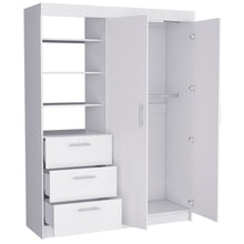 Load image into Gallery viewer, Armoire Rumanu, Three Drawers, White Finish-5
