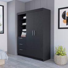 Load image into Gallery viewer, Armoire Rumanu, Three Drawers, Black Wengue Finish-0
