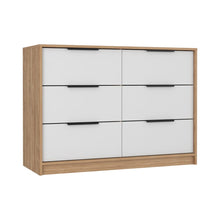 Load image into Gallery viewer, 4 Drawer Double Dresser Maryland, Metal Handle, Pine / White Finish-2

