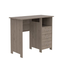 Load image into Gallery viewer, Writing Desk Brentwood with Three Drawers and Open Storage Shelf, Light Gray Finish-4
