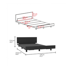 Load image into Gallery viewer, Twin Bed Base Cervants, Frame, Black Wengue Finish-5
