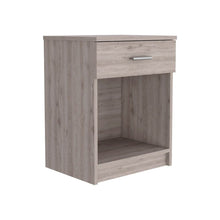Load image into Gallery viewer, Nightstand Coco, Single Drawer, Lower Shelf, Light Gray Finish-5
