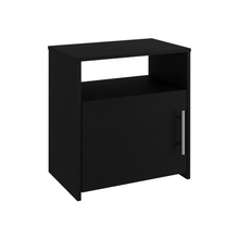 Load image into Gallery viewer, Nightstand Cuarzz, One Cabinet, Black Wengue Finish-5
