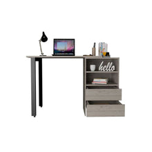Load image into Gallery viewer, 120 Writing Desk Cusco, Two Drawers, Light Gray Finish-2
