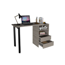 Load image into Gallery viewer, 120 Writing Desk Cusco, Two Drawers, Light Gray Finish-4
