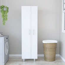 Load image into Gallery viewer, Closet Pantry Copenhague, Five Shelves, Double Door Cabinet, White Finish-0
