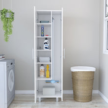 Load image into Gallery viewer, Closet Pantry Copenhague, Five Shelves, Double Door Cabinet, White Finish-1
