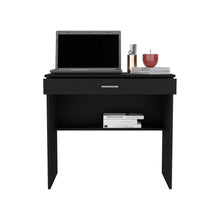 Load image into Gallery viewer, Desk Eden, One Open Shelf, One Drawer, Black Wengue Finish-4
