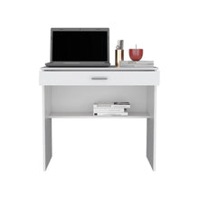 Load image into Gallery viewer, Desk Eden, One Open Shelf, One Drawer, White Finish-2
