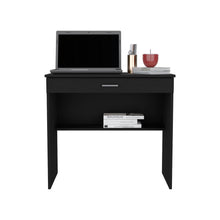 Load image into Gallery viewer, Desk Eden, One Open Shelf, One Drawer, Black Wengue Finish-2
