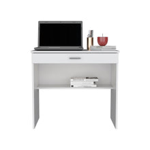 Load image into Gallery viewer, Desk Eden, One Open Shelf, One Drawer, White Finish-3
