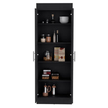 Load image into Gallery viewer, Pantry Cabinet Clinton, Five Interior Shelves, Black Wengue Finish-3
