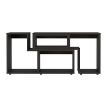 Load image into Gallery viewer, Extendable TV Stand Houston, Multiple Shelves, Black Wengue Finish-3
