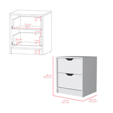 Load image into Gallery viewer, Raymer 2 Piece Bedroom Set, Nightstand + Dresser, White Finish-4
