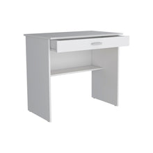 Load image into Gallery viewer, Desk Eden, One Open Shelf, One Drawer, White Finish-5
