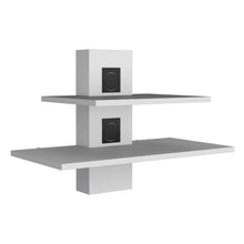 Load image into Gallery viewer, Ruston Wall Shelf With Sleek Dual-Tiered, White Finish-4
