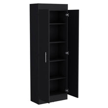 Load image into Gallery viewer, Pantry Cabinet Clinton, Five Interior Shelves, Black Wengue Finish-4
