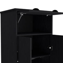 Load image into Gallery viewer, Armoire with Two-Doors Dumas, Top Hinged Drawer and 1-Drawer, Black Wengue Finish-5
