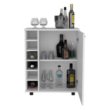 Load image into Gallery viewer, Bar Cart Cisco, Integrated Bottle Storage, White Finish-2
