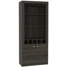 Load image into Gallery viewer, Bar Cabinet Margarita, Five Wine Cubbies, Carbon Espresso Finish-3
