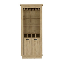 Load image into Gallery viewer, Bar Cabinet Provo, Wine Racks and Glass Holder, Macadamia Finish-3
