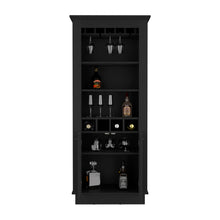 Load image into Gallery viewer, Bar Cabinet Provo, Glass Holder, Black Wengue Finish-3
