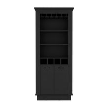 Load image into Gallery viewer, Bar Cabinet Provo, Glass Holder, Black Wengue Finish-5
