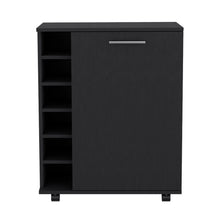 Load image into Gallery viewer, Bar Cart Cisco, Integrated Bottle Storage, Black Wengue Finish-2

