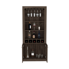 Load image into Gallery viewer, Bar Cabinet Margarita, Five Wine Cubbies, Dark Walnut Finish-6

